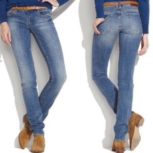 Madewell Jeans Rail Straight Leg Blue Mid Rise
